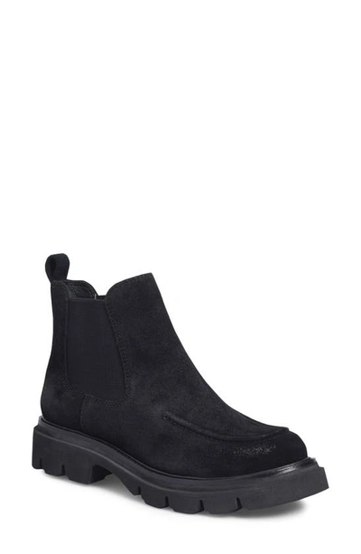 Söfft Samira Platform Chelsea Boot In Black Suede