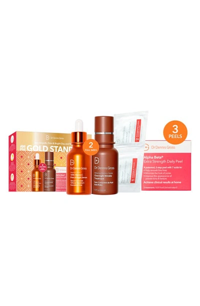 Dr Dennis Gross Skincare Am/pm Gold Standard Kit (limited Edition) Usd $184 Value In N,a