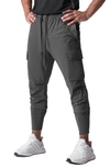 Asrv Tetra-light Cargo Joggers In Raven