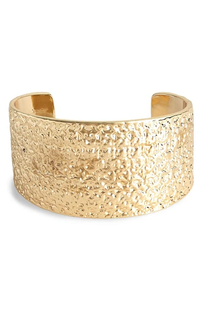 Nordstrom Rippled Cuff Bracelet In Gold