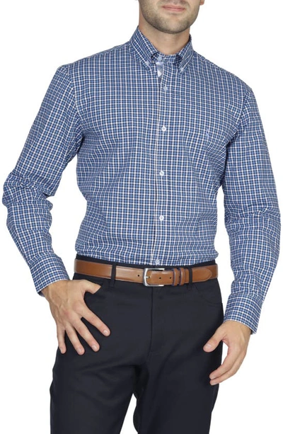 Tailorbyrd Cotton Stretch Dress Shirt In Blue