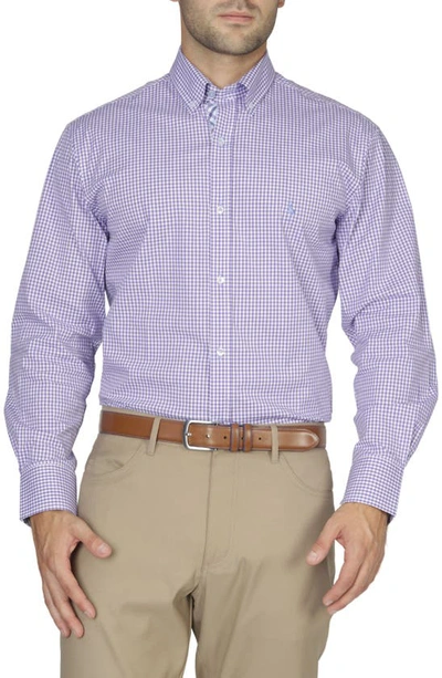 Tailorbyrd Cotton Stretch Dress Shirt In Purple