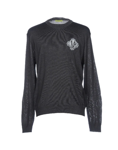 Versace Jeans Sweaters In Steel Grey