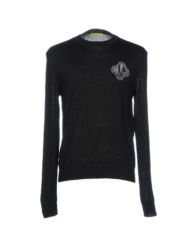 Versace Jeans Sweaters In Black