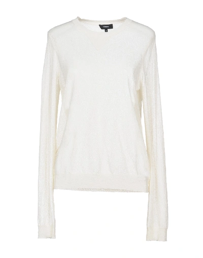 Theory Sweaters In Ivory