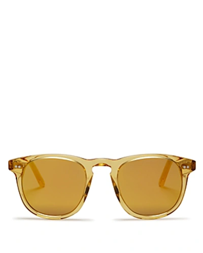 Chimi Women's Mango #001 Mirrored Round Sunglasses, 47mm In Yellow/yellow