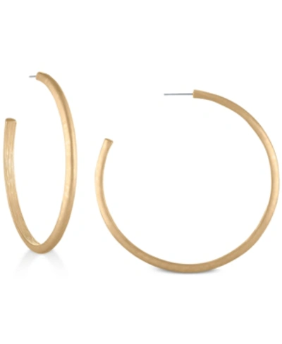 Rachel Rachel Roy Gold-tone 2-1/2" Open Hoop Earrings