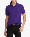 Polo Ralph Lauren Polo Mesh Classic Fit Polo Shirt In Chalet Purple/pfl18