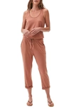 Michael Stars Tank Style Jumpsuit In Brown
