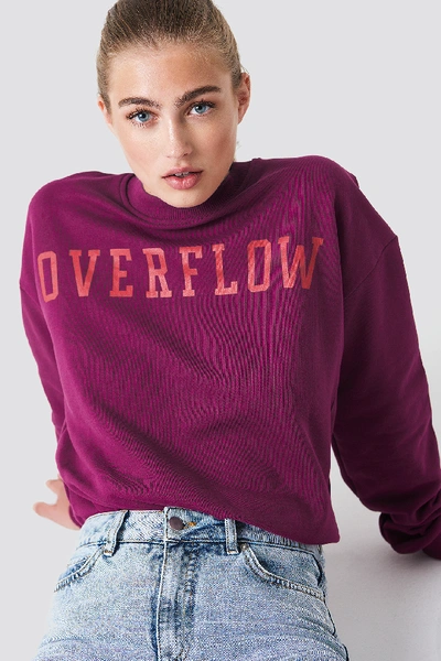 Na-kd Urban Overflow Sweatshirt - Purple In Burgundy