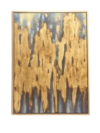 Uma Glam Framed Abstract Canvas Art In Brown