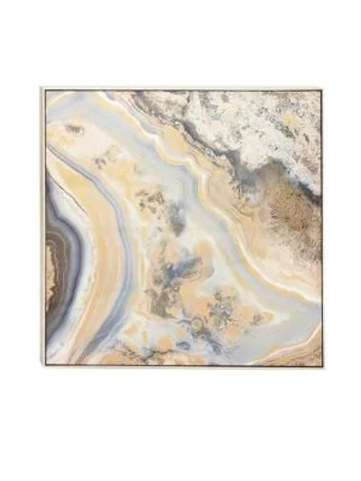 Uma Contemporary Marble Framed Canvas Art In Multi