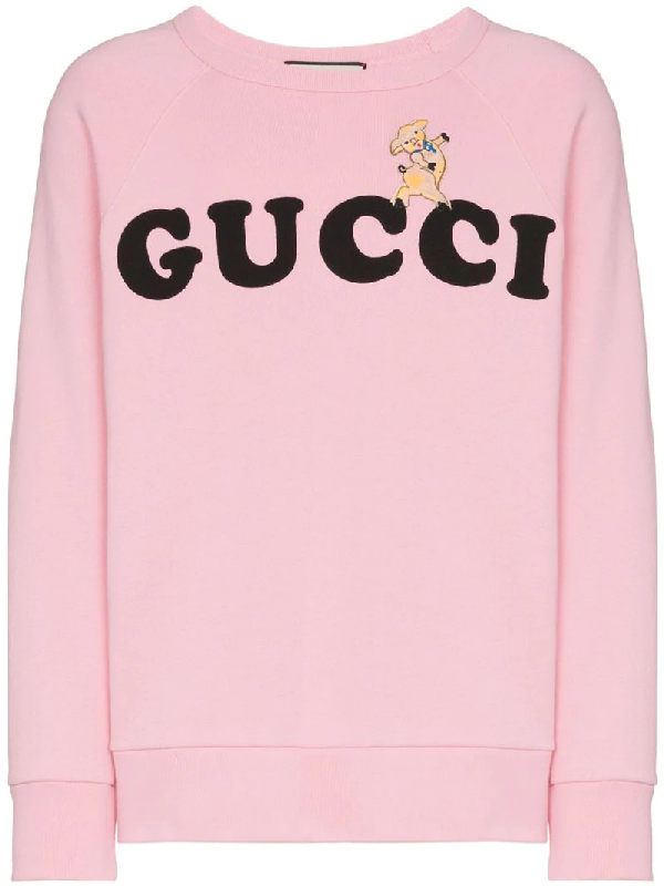 gucci sweatshirt with piglet