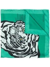 Valentino Printed Scarf In Green