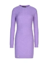 Philipp Plein Short Dresses In Lilac