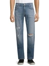 7 For All Mankind Classic Stretch Straight Fit Jeans In Free Agent