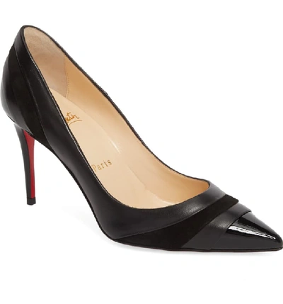 Christian Louboutin Eklectica 85mm Red Sole Pumps In Black
