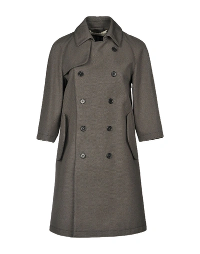 Marni Coats In Steel Grey
