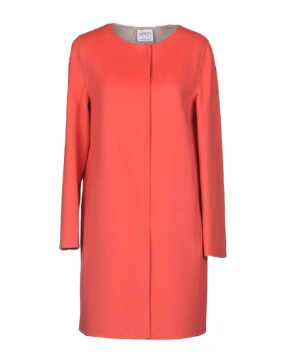 Armani Collezioni Coats In Coral