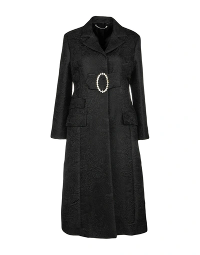Alessandra Rich Full-length Jacket In Black