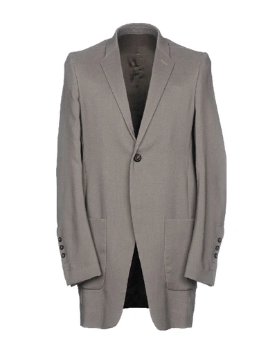Rick Owens Full-length Jacket In Grey