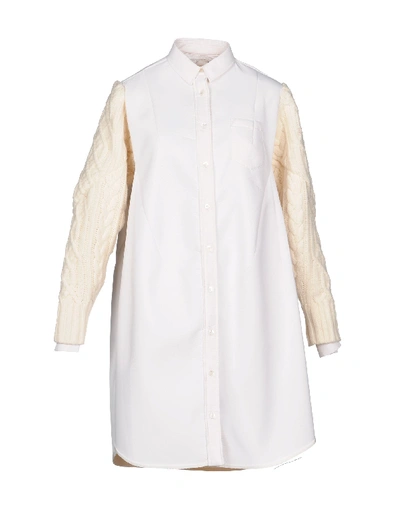 Sacai Full-length Jacket In White