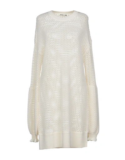 Mcq By Alexander Mcqueen Short Dress In Ivory