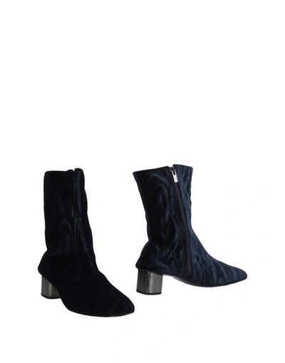 Robert Clergerie Ankle Boot In Dark Blue