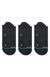 Stance 3-pack Athletic Tab Back Socks In Black