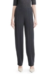 Vince Brushed Straight Leg Pants In Heather Charcoal
