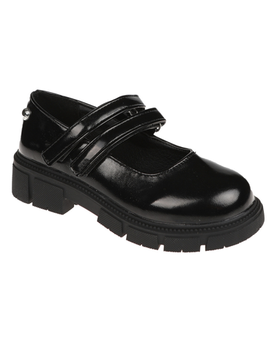 Vince Camuto Kids' Little Girls Mary Jane Loafers Patent School Uniform Dress Shoes In Black