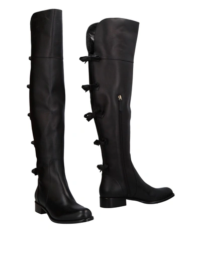 Valentino Garavani Knee Boots In Black