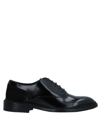 John Galliano Laced Shoes In Black