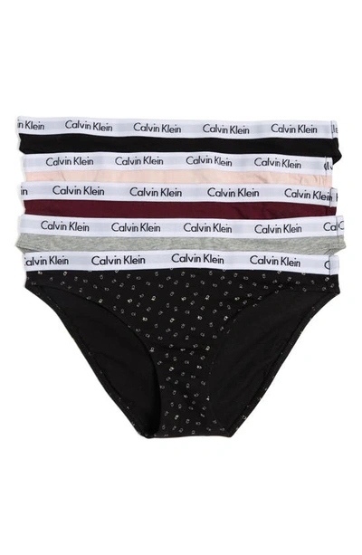 Calvin Klein Logo Bikini In Koa Black/ Nymph