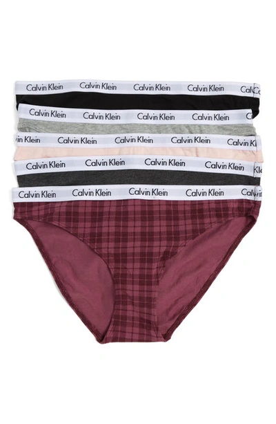 Calvin Klein Logo Bikini In Kob Black/ Grey