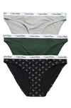 Calvin Klein Assorted Bikinis In Knz Kells Green