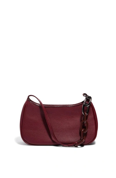 House Of Want Newbie Vegan Leather Shoulder Bag In Burgundy