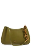 House Of Want Newbie Vegan Leather Shoulder Bag In Olive