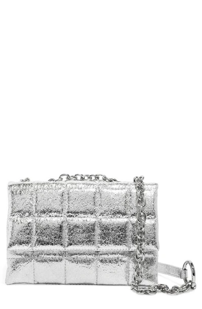 House Of Want Small How We Slay Vegan Leather Shoulder Bag In Platinum