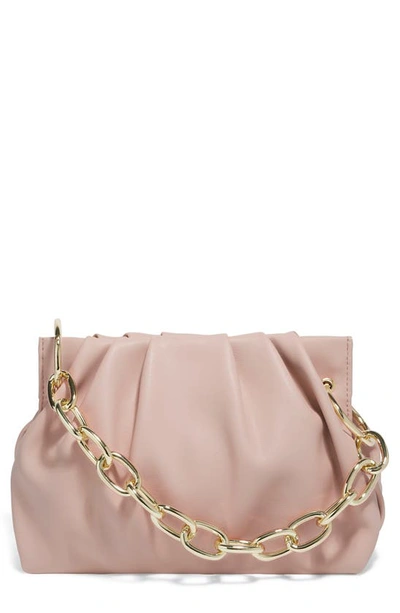 House Of Want Chill Vegan Leather Frame Clutch In Blush