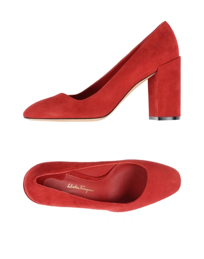 Ferragamo Pumps In Red