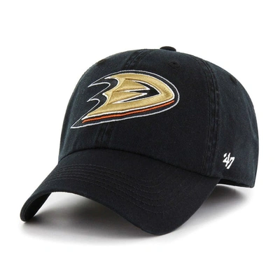 47 ' Black Anaheim Ducks Classic Franchise Fitted Hat
