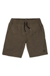 Volcom Kids' Big Boys Understoned Elastic Waist Hybrid Shorts - Lead In Grey