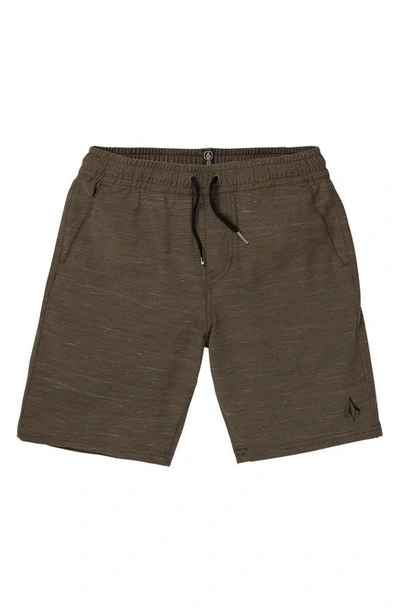 Volcom Big Boys Understoned Elastic Waist Hybrid Shorts - Lead