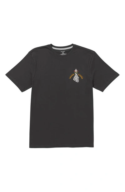 Volcom Stone Stoker Graphic T-shirt In Stealth