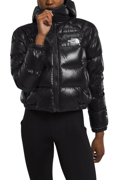 The North Face Hydrenalite Hooded Down Jacket In Tnf Black Shine