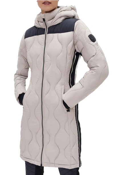 Alp N Rock Chamonix Water-repellent Quilted Coat In Stone