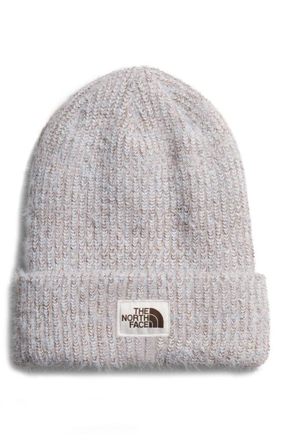 The North Face Salty Bae Knit Beanie In Dusty Periwinkle