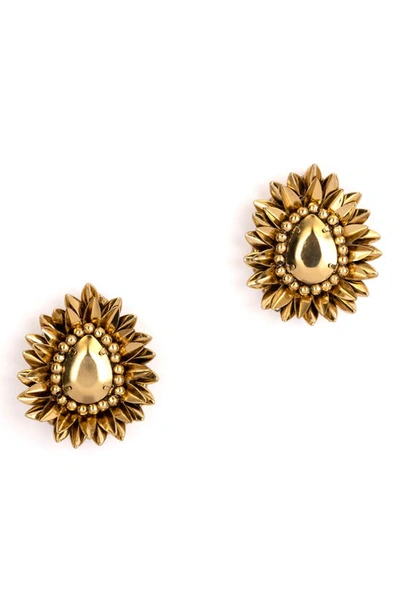 Deepa Gurnani Icelyn Statement Stud Earrings In Gold