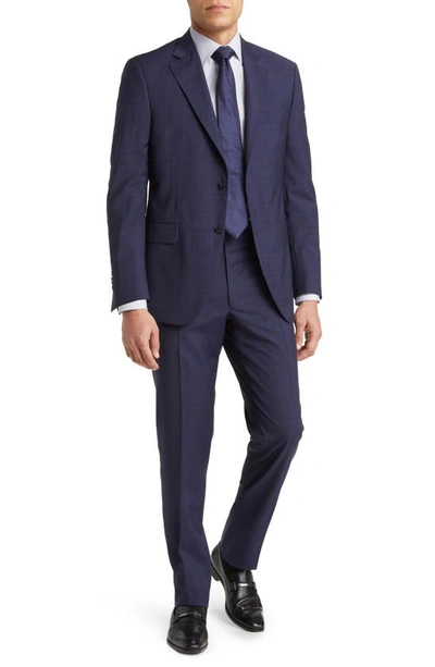 Peter Millar Tailored Fit Wool Suit In Navy